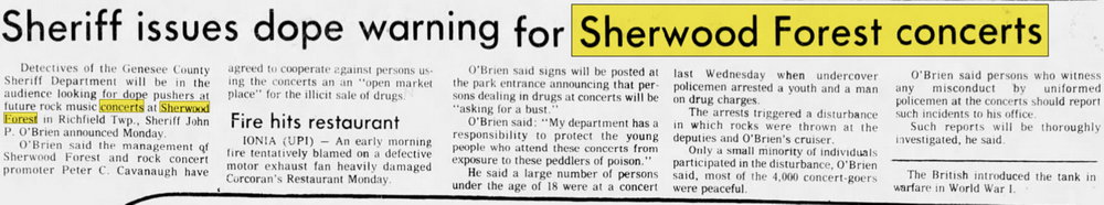 Sherwood Forest - Aug 07 1973 Article